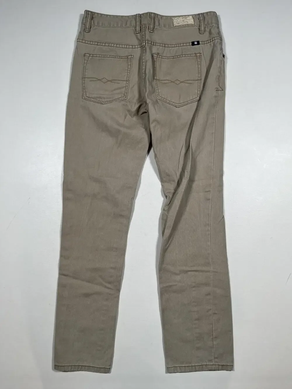 Lucky Brand Chino Pants Boys 14 Beige Khaki Twill Slim Fit Casual School Play